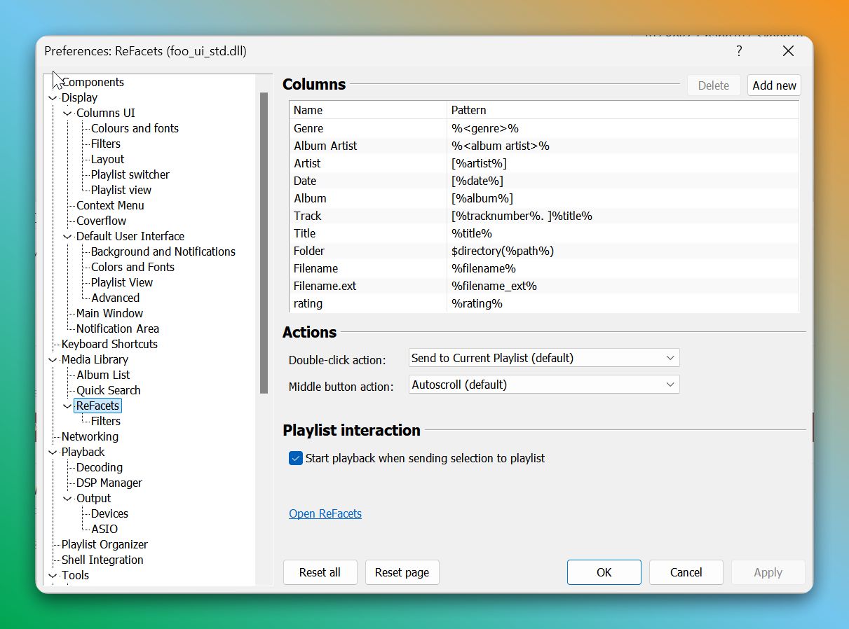Foobar2000播放列表更改Filters的处理办法-20241021151611507|700|450