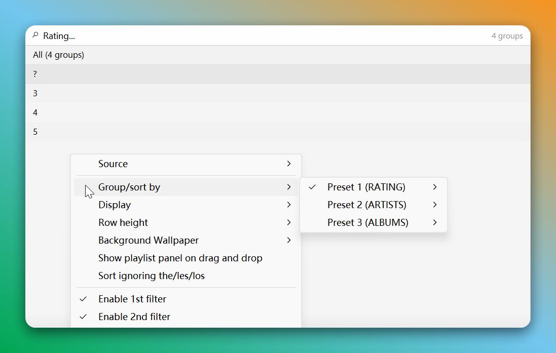 Foobar2000播放列表更改Filters的处理办法-20241021151357441|700|450